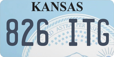 KS license plate 826ITG