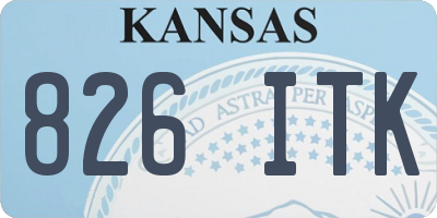 KS license plate 826ITK