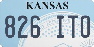 KS license plate 826ITO