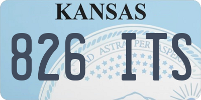 KS license plate 826ITS