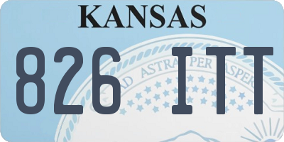 KS license plate 826ITT