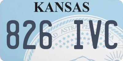 KS license plate 826IVC