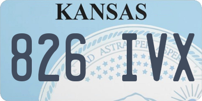 KS license plate 826IVX