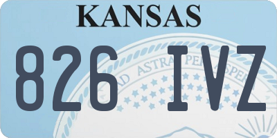 KS license plate 826IVZ