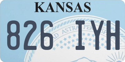 KS license plate 826IYH