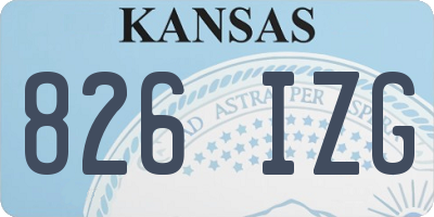 KS license plate 826IZG