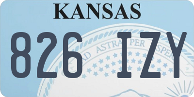 KS license plate 826IZY