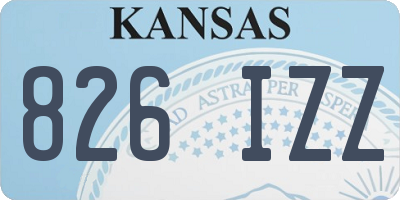 KS license plate 826IZZ
