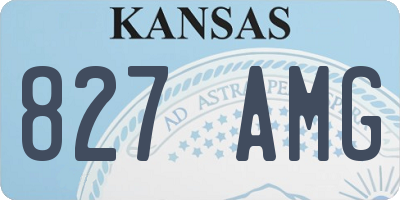KS license plate 827AMG