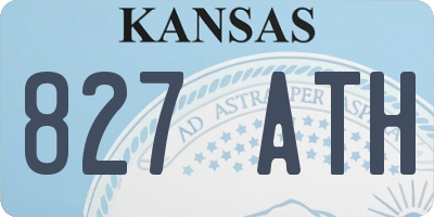 KS license plate 827ATH