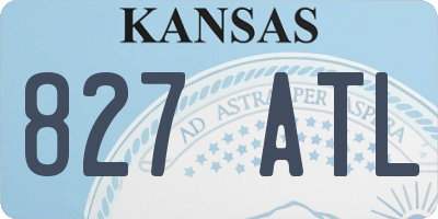 KS license plate 827ATL