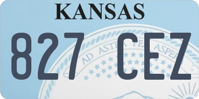 KS license plate 827CEZ