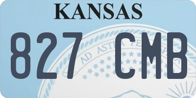 KS license plate 827CMB