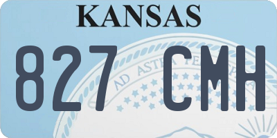 KS license plate 827CMH