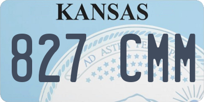 KS license plate 827CMM