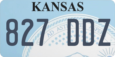 KS license plate 827DDZ