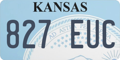 KS license plate 827EUC