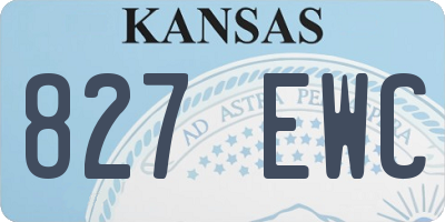 KS license plate 827EWC