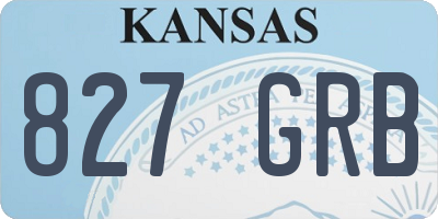 KS license plate 827GRB