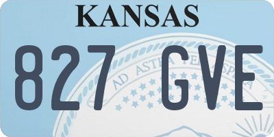 KS license plate 827GVE