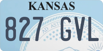 KS license plate 827GVL
