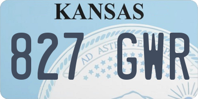KS license plate 827GWR
