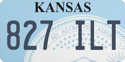 KS license plate 827ILT
