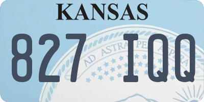 KS license plate 827IQQ