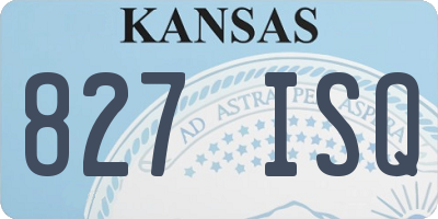KS license plate 827ISQ