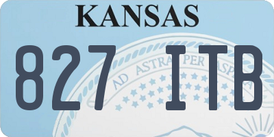 KS license plate 827ITB