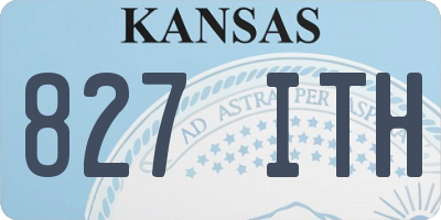 KS license plate 827ITH