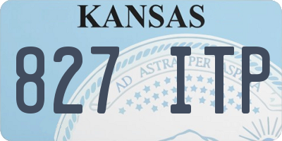 KS license plate 827ITP