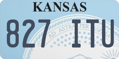 KS license plate 827ITU