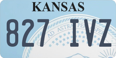KS license plate 827IVZ