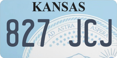KS license plate 827JCJ
