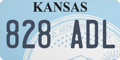 KS license plate 828ADL