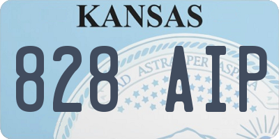 KS license plate 828AIP