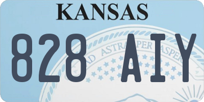 KS license plate 828AIY
