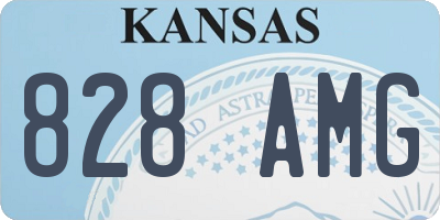 KS license plate 828AMG