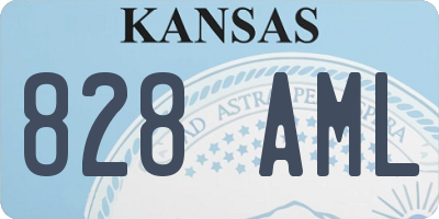 KS license plate 828AML
