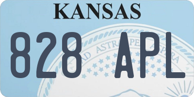KS license plate 828APL