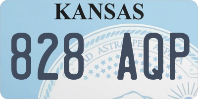 KS license plate 828AQP