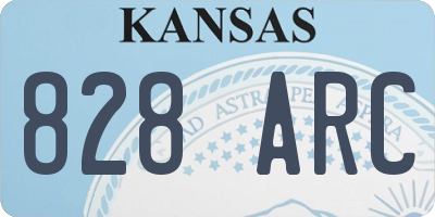 KS license plate 828ARC