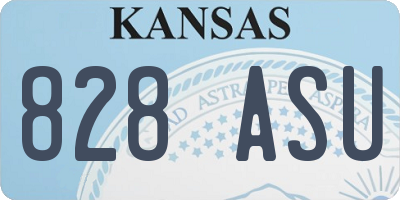 KS license plate 828ASU