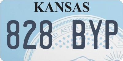 KS license plate 828BYP