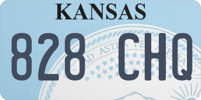 KS license plate 828CHQ