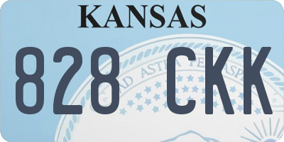 KS license plate 828CKK