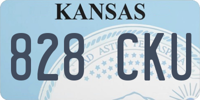 KS license plate 828CKU