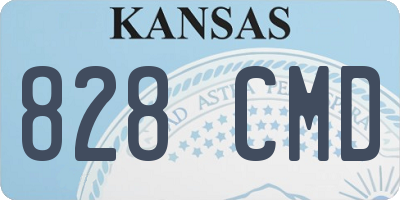 KS license plate 828CMD