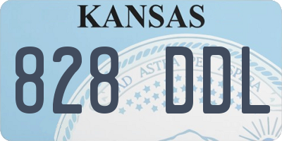 KS license plate 828DDL